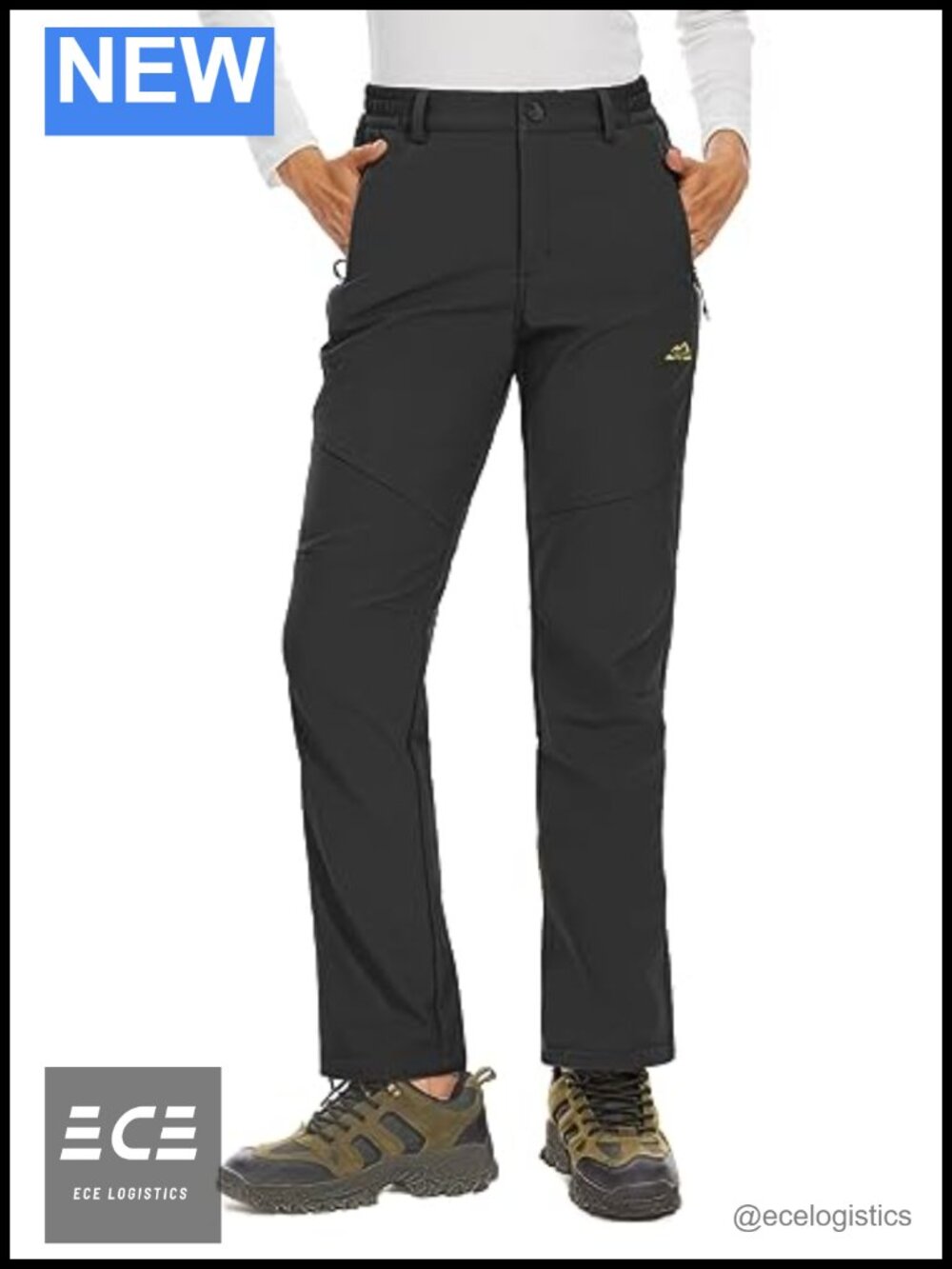 Fleece Lined Waterproof Insulated Snow Ski Pants Winter Warm Hiking Softshell